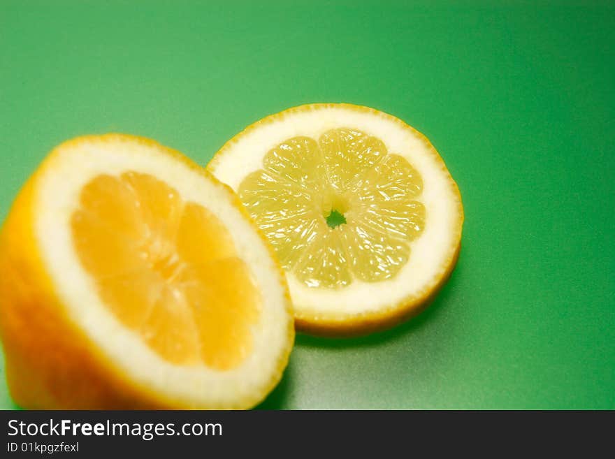 Beautiful lemon with green background ready for healthy lifestyle. Beautiful lemon with green background ready for healthy lifestyle