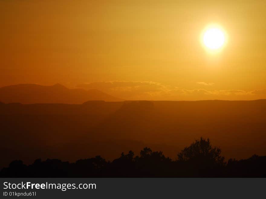 Sundown On Canyon