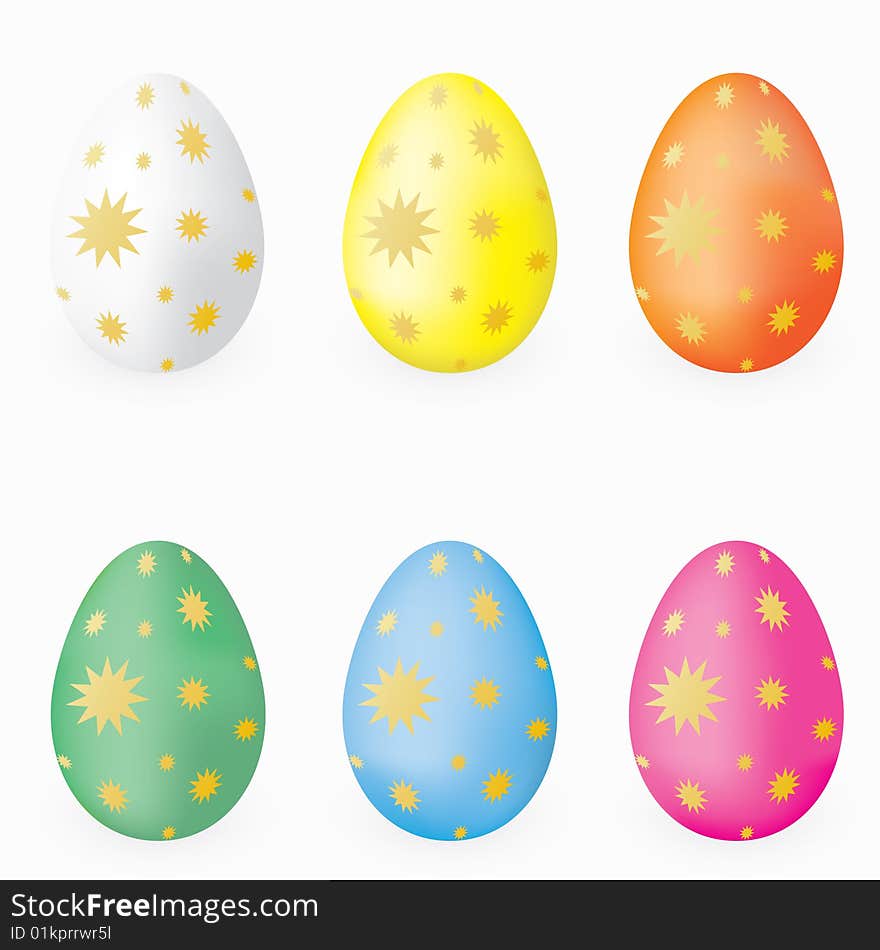 Easter Eggs Vector