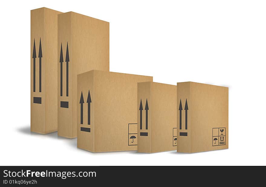 Corrugated cardboard boxes