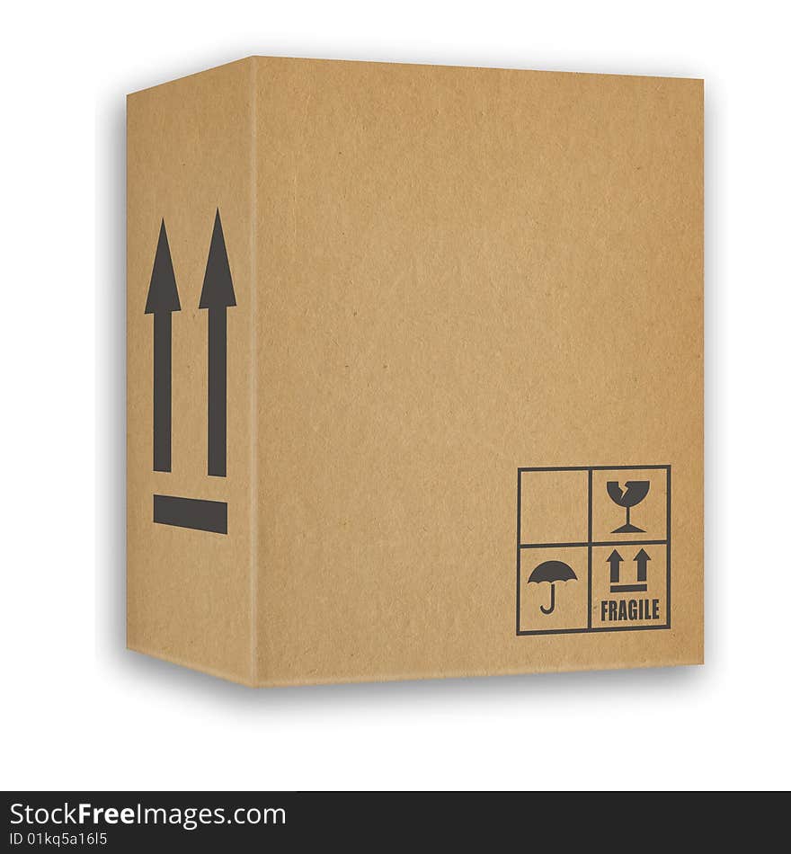 Cardboard boxes for the transport of goods