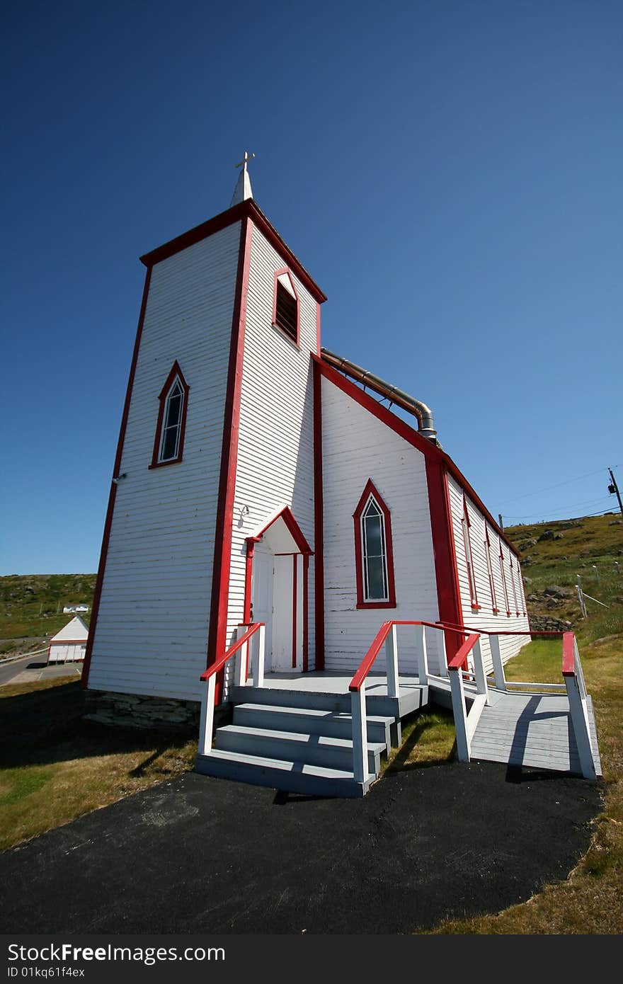 Old wooden country church in English Harbour