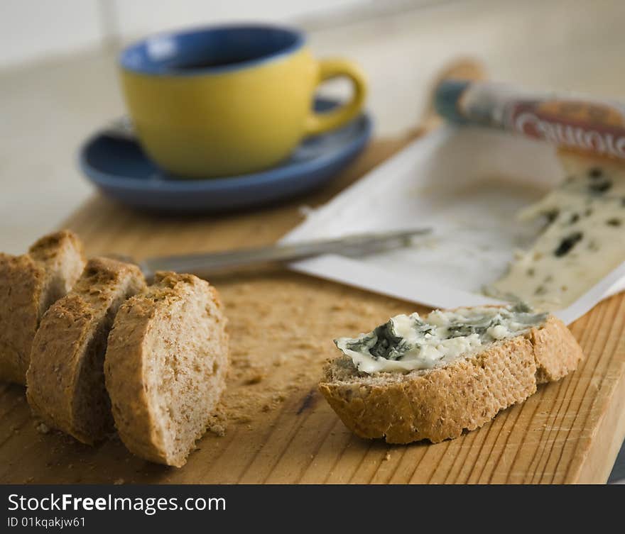 Breakfast cereals and bread with cheese rockford