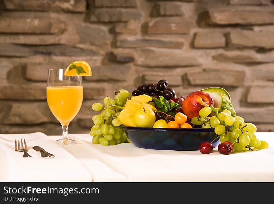 Fruits at breakfast for healthy eating and nutrition. Fruits at breakfast for healthy eating and nutrition