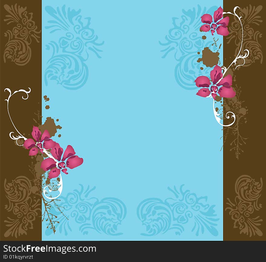 Illustration of a decorative background