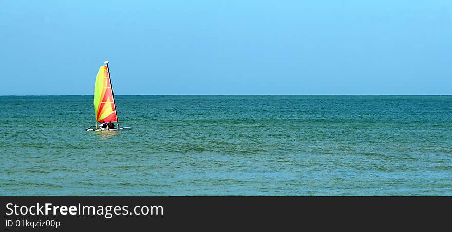 Sailboat In Ocean