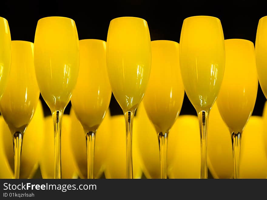 Yellow Wine Glasses