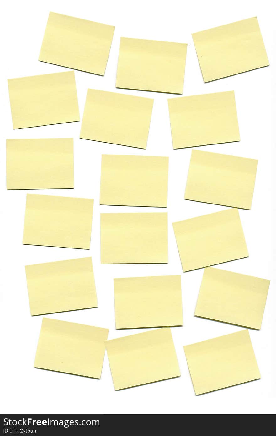 On a photo: Empty  Sticky notes