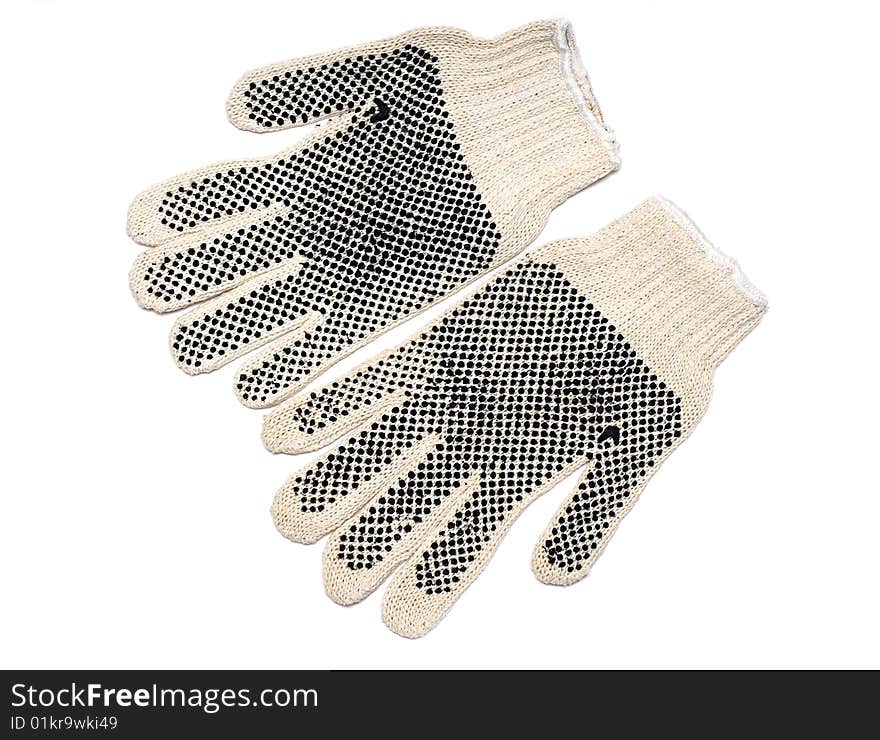 Pair of safety gloves