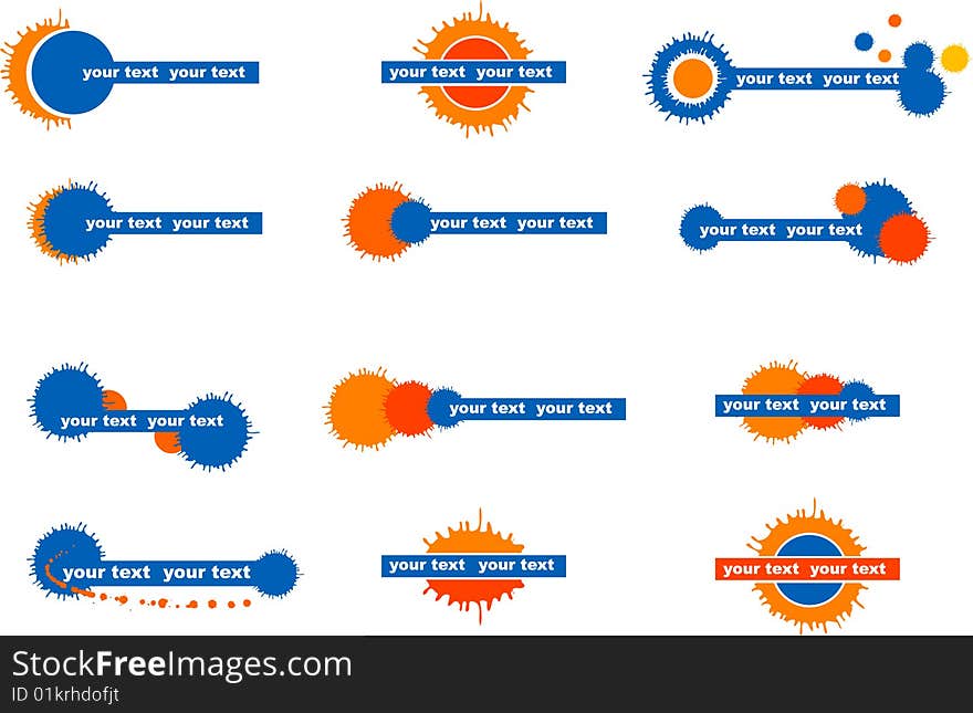 Set of vector symbols for your desing. Set of vector symbols for your desing