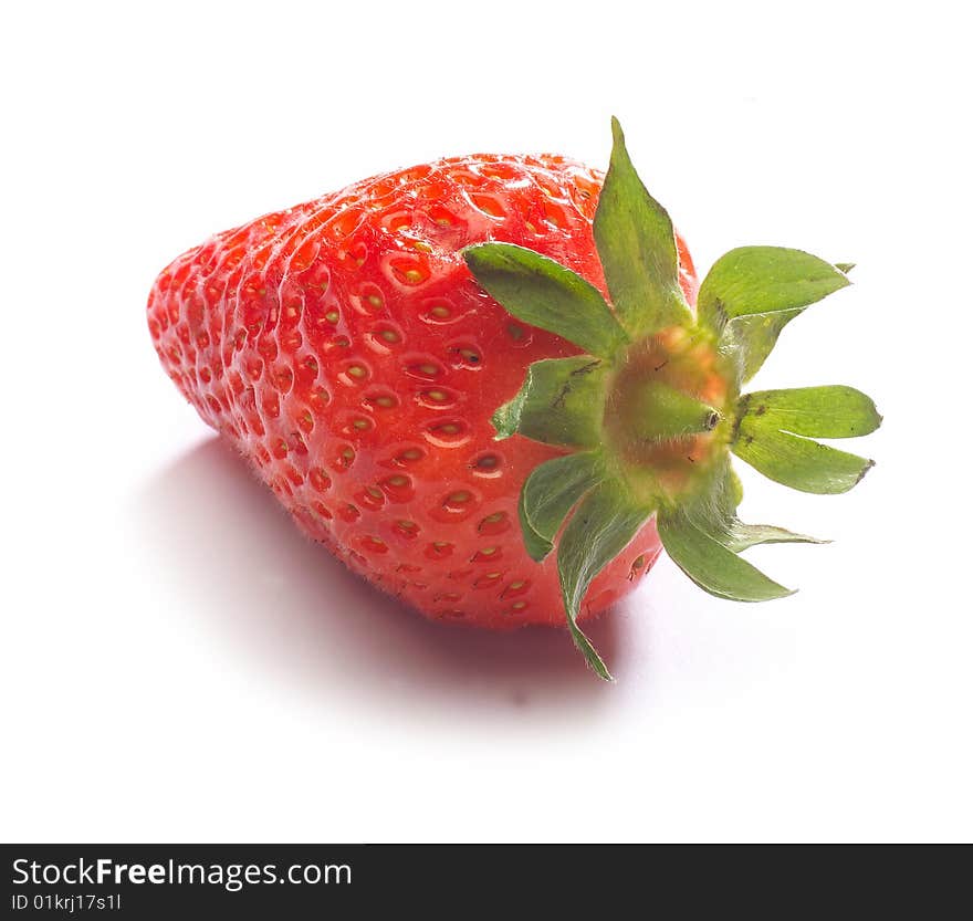 Red strawberry fresh fruit on table