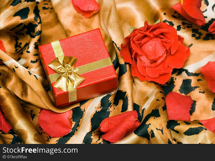 Gift box with rose