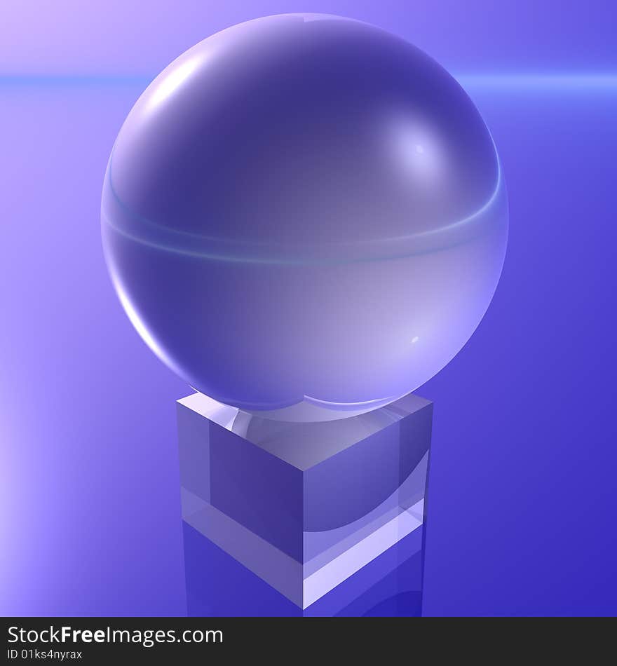 Sphere on a pedestal