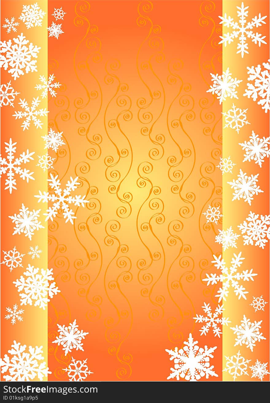 Abstract vector background with snowflakes. Abstract vector background with snowflakes