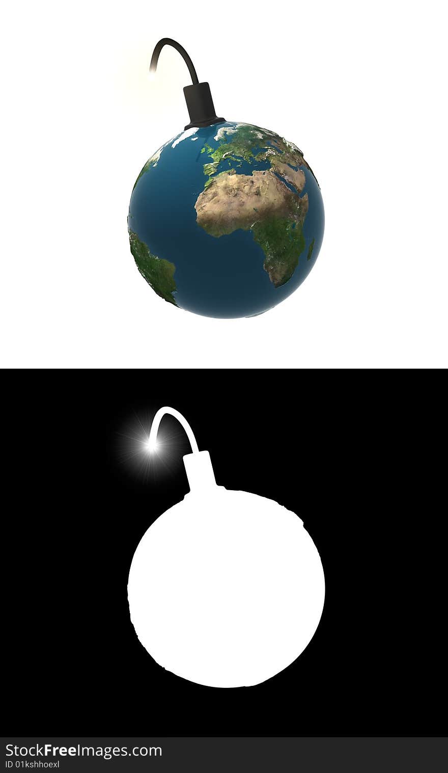 Conceptual render for the rescue of the Earth with mask for easily use. Conceptual render for the rescue of the Earth with mask for easily use