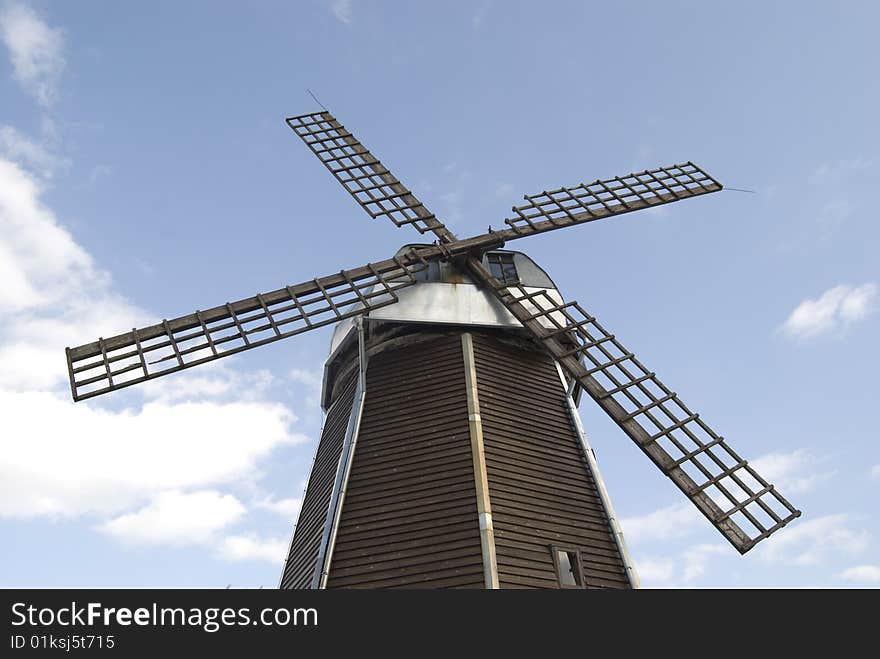 Big windmill in sky background