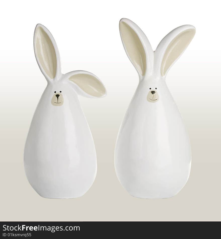 Two rabbits