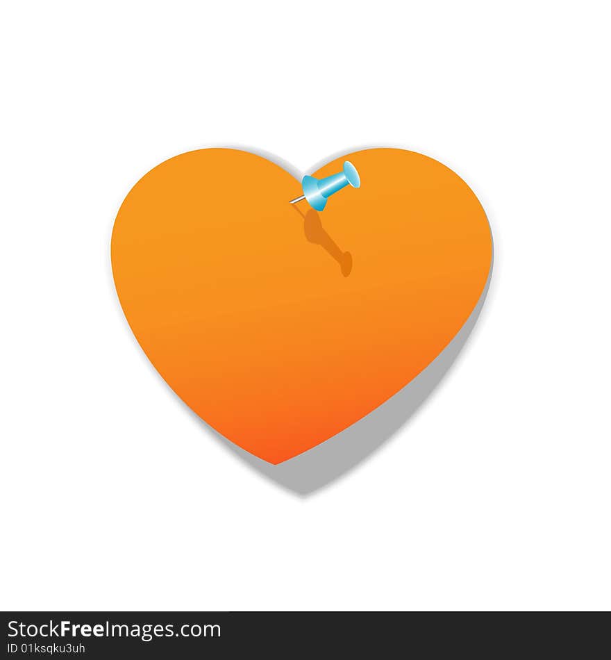 Vector illustration of paper heart