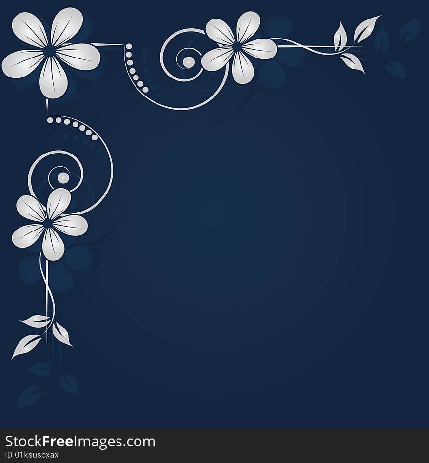 Abstract floral background with place for your text