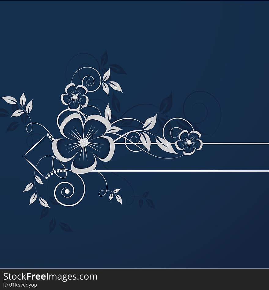 Abstract floral background with place for your text