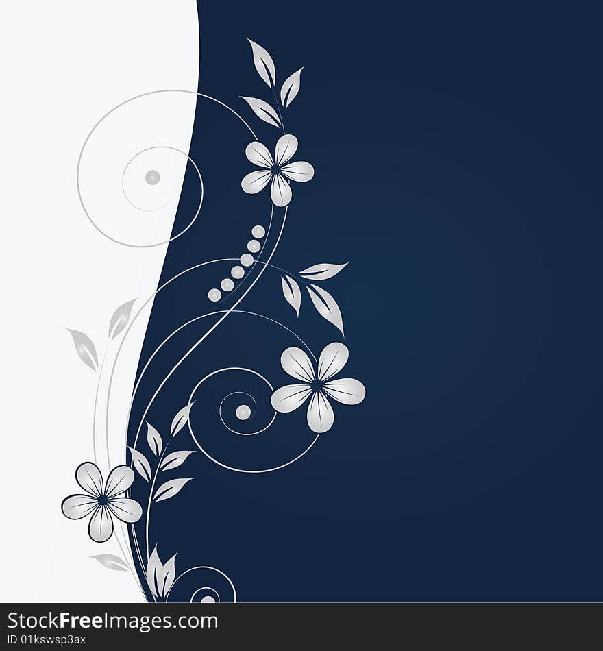 Abstract floral background with place for your text