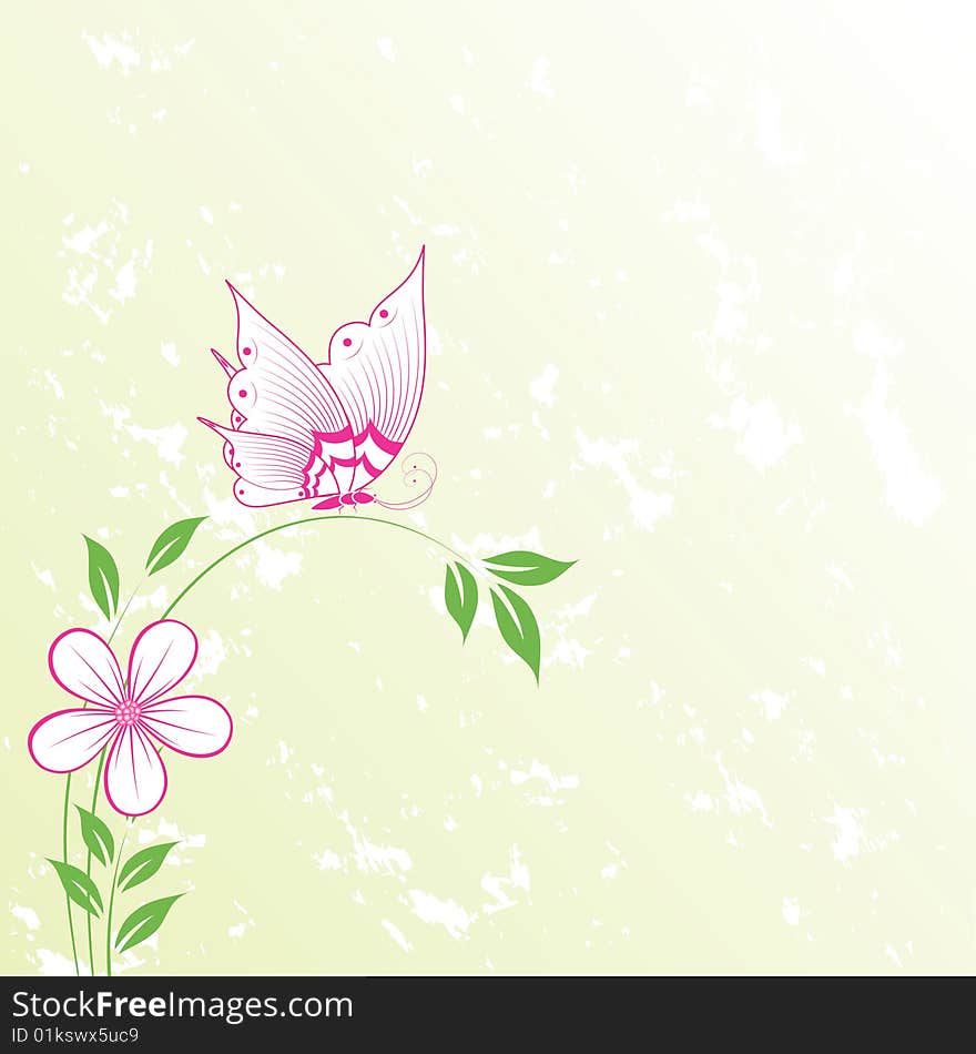 Abstract floral background with space for your text