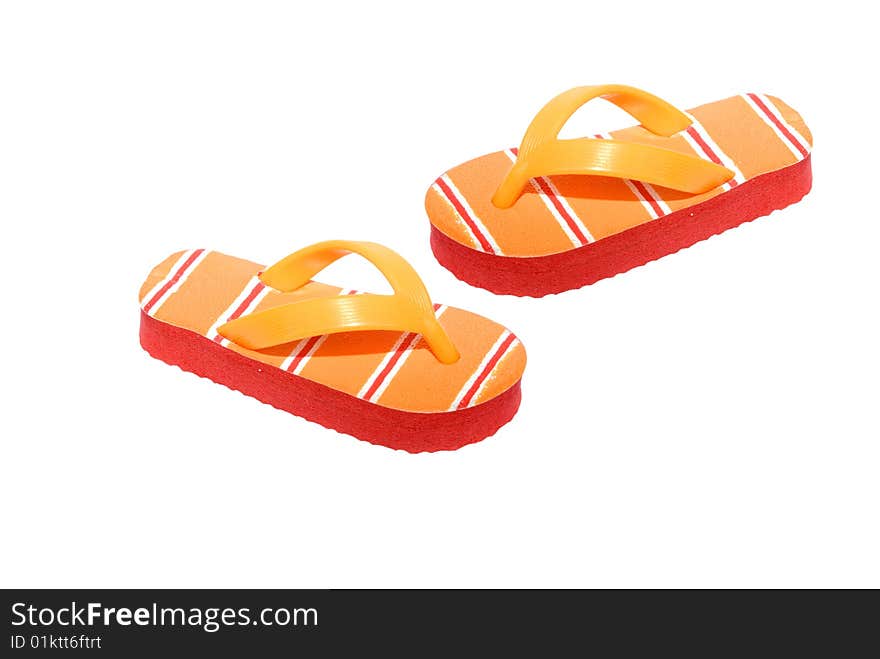 Free footwear for rest is insulated on white background. Free footwear for rest is insulated on white background