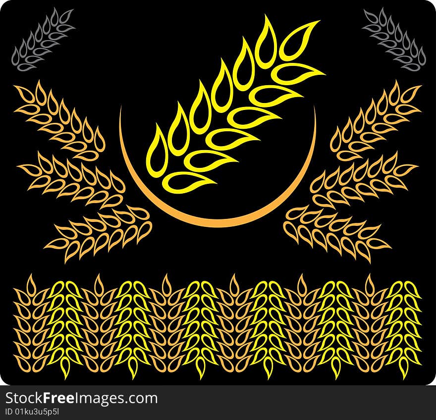 Abstract background yellow wheat 1