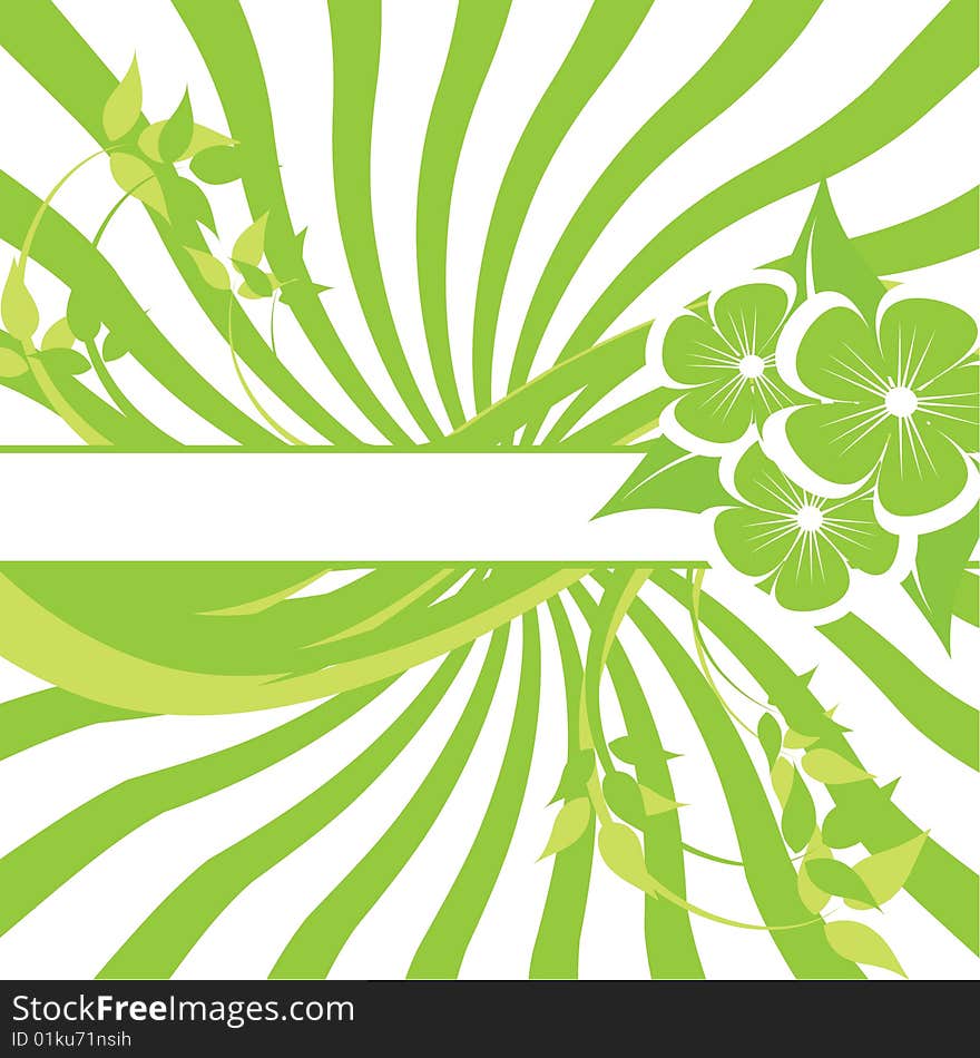 Abstract floral background with place for your text