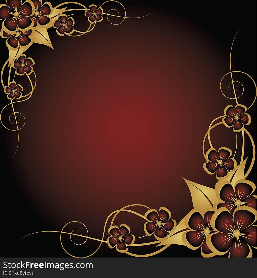 Abstract Floral Background