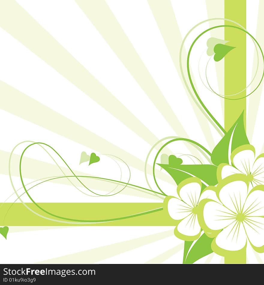 Abstract floral background with place for your text. Abstract floral background with place for your text