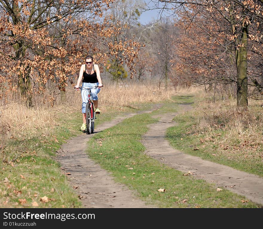 Biking girl