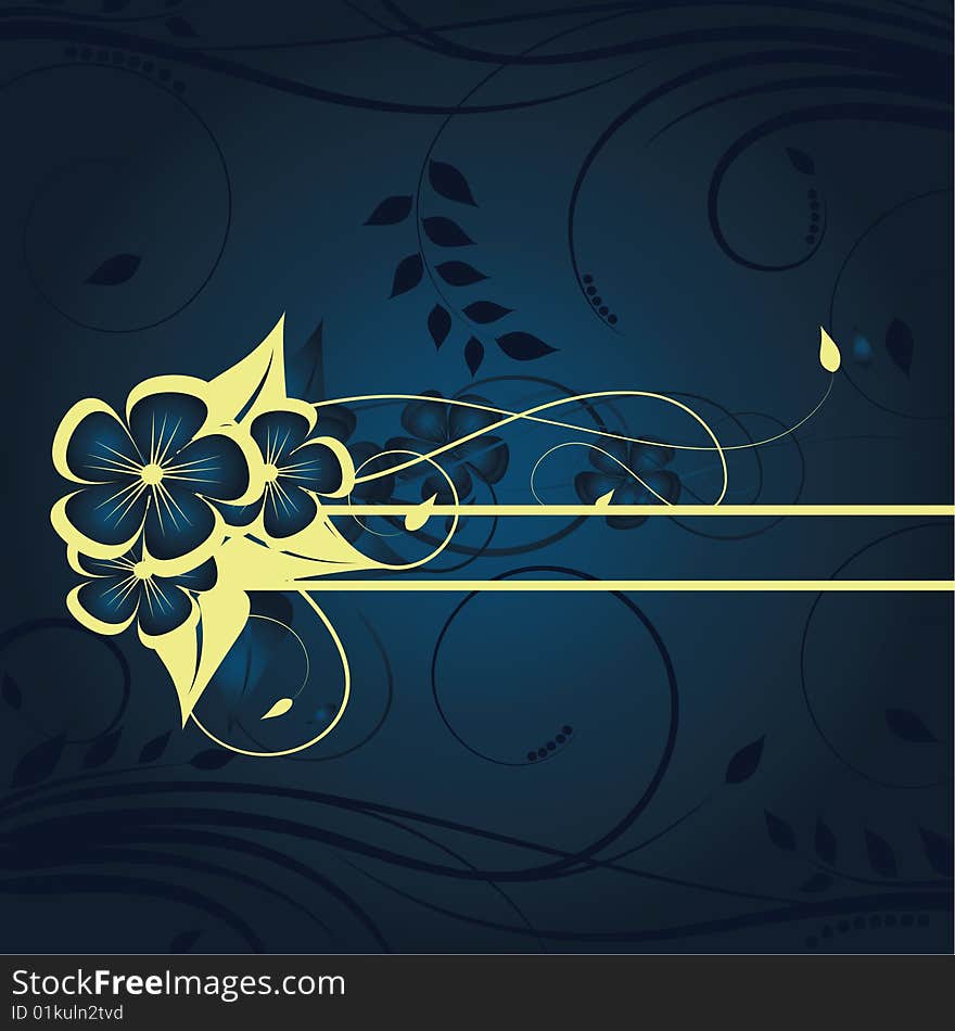 Abstract floral background with place for your text