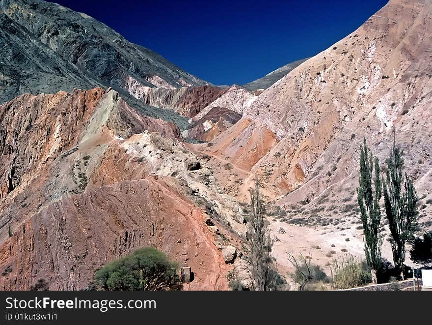 Coloured Mountains in Argentina,Argentina