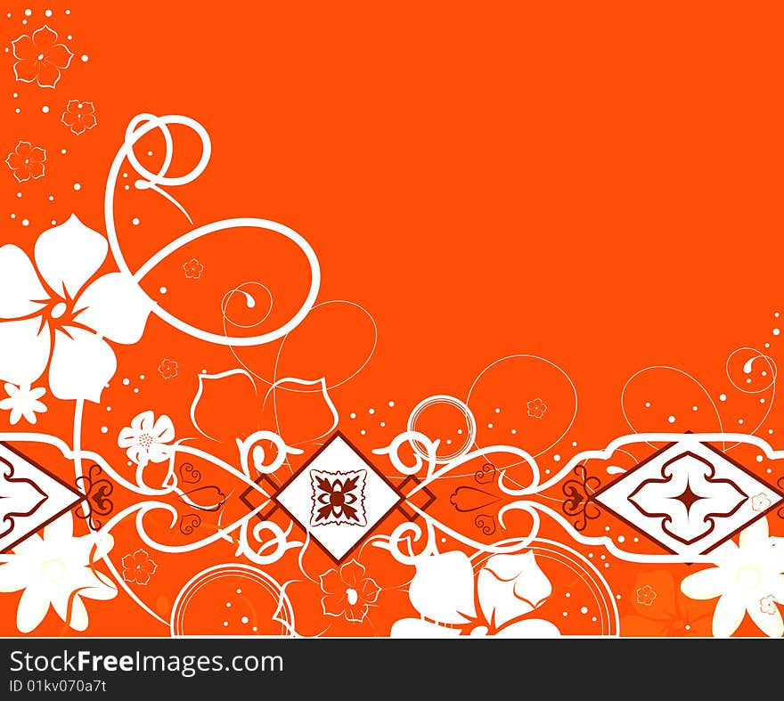 Flover Background. Vector Illustration