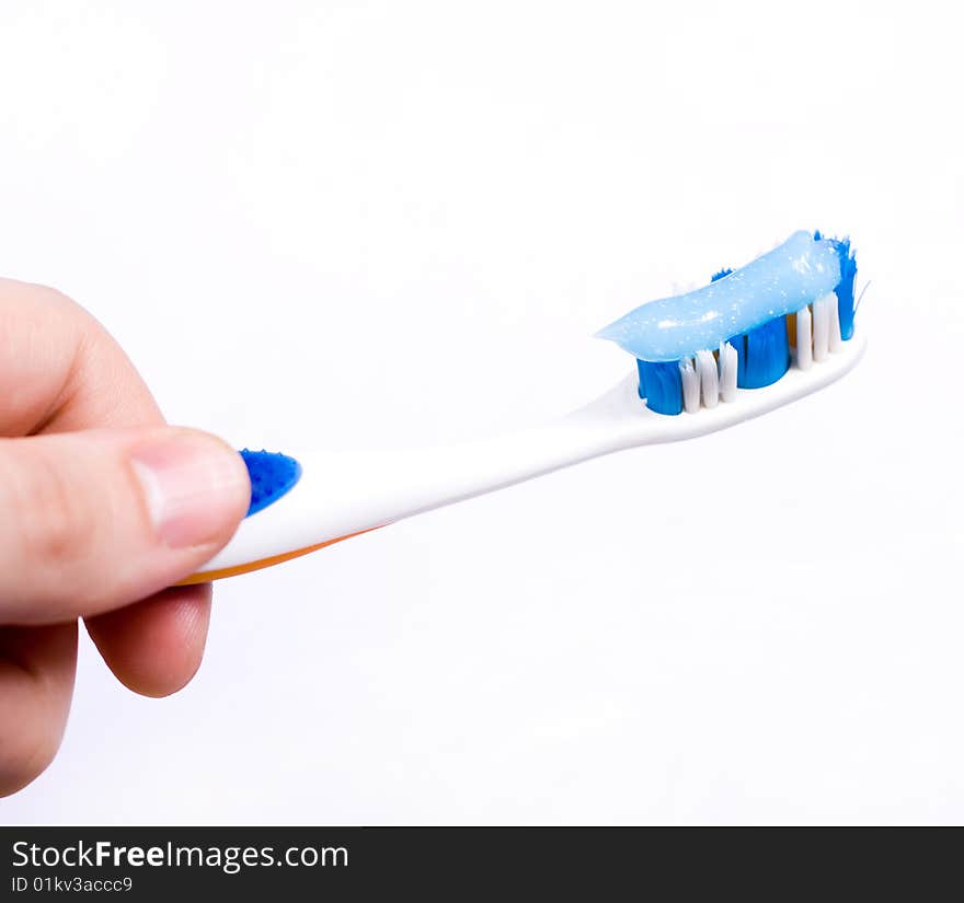 Toothbrush with toothpaste