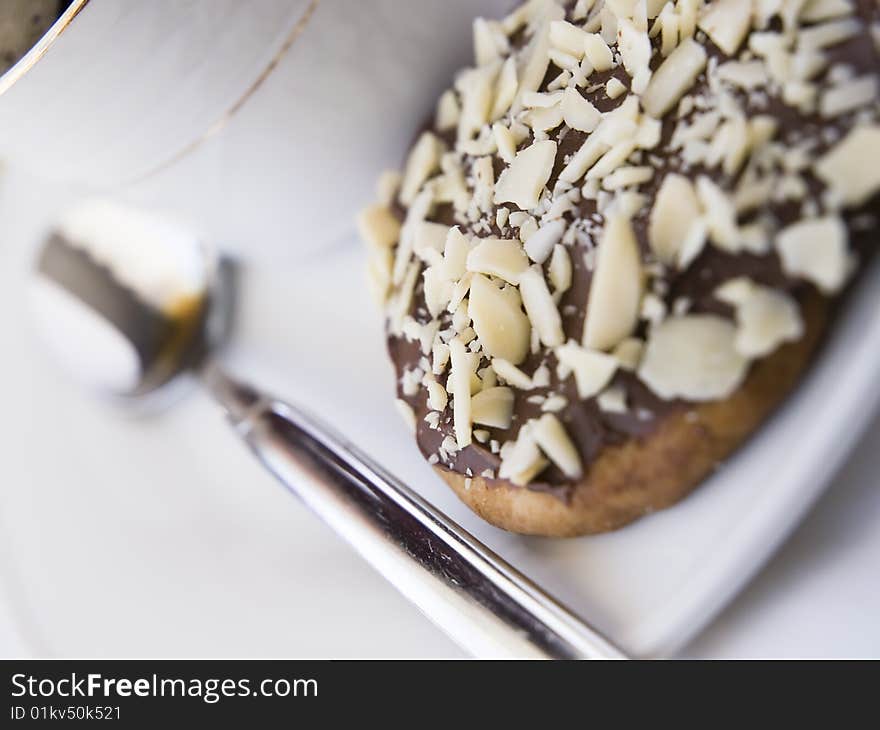 Macro shot of a cookie. Macro shot of a cookie