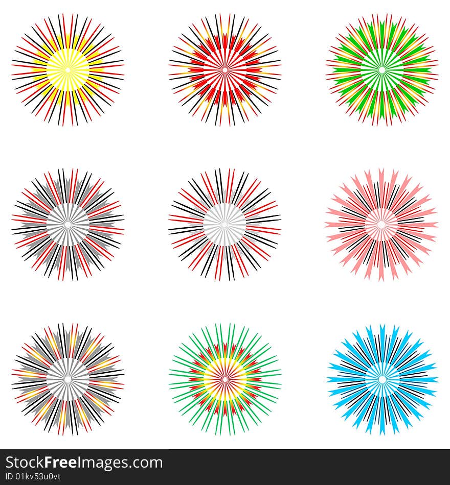 Design elements set. Vector illustration. Design elements set. Vector illustration.