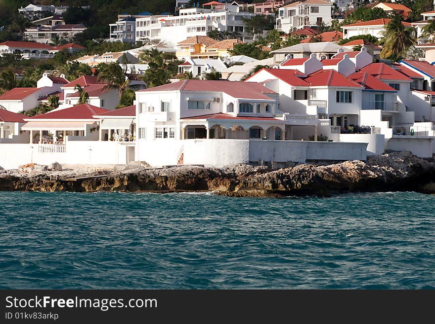 A picture of resort in Caribbean. A picture of resort in Caribbean