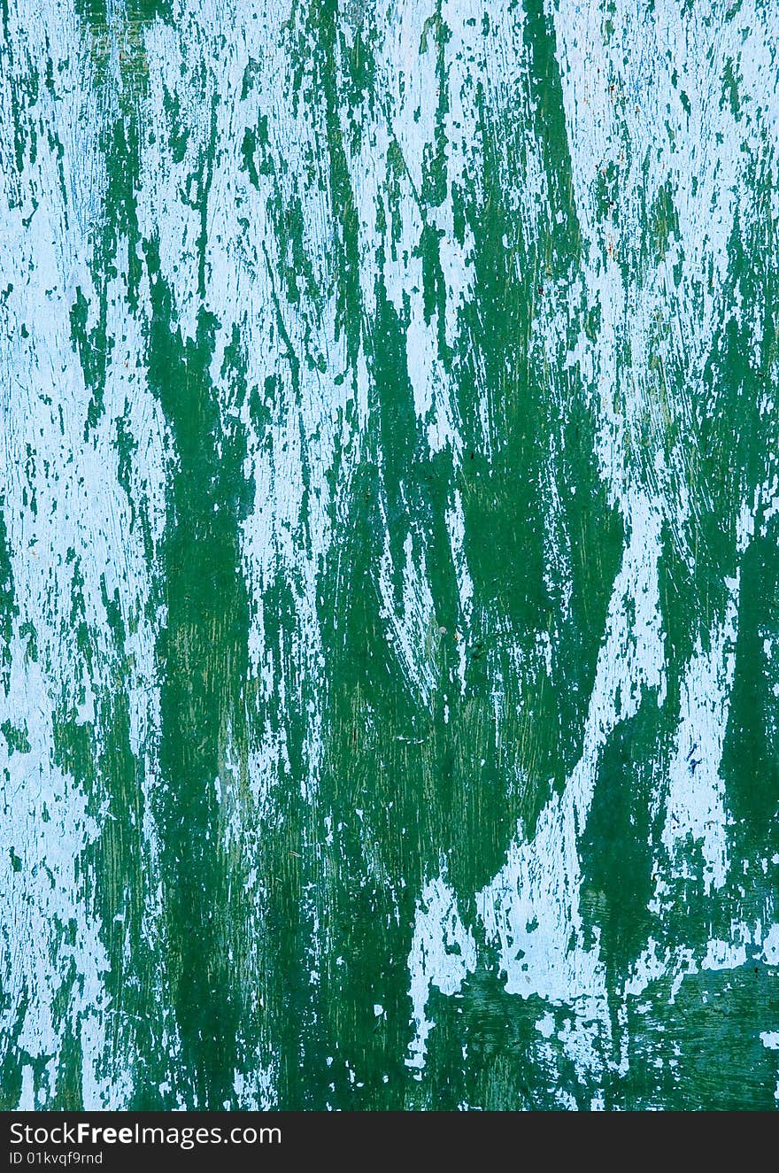 Peel off paint on an obsolete wall. Peel off paint on an obsolete wall