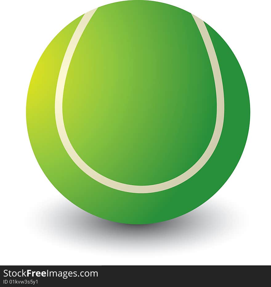 Isolated Tennis Ball