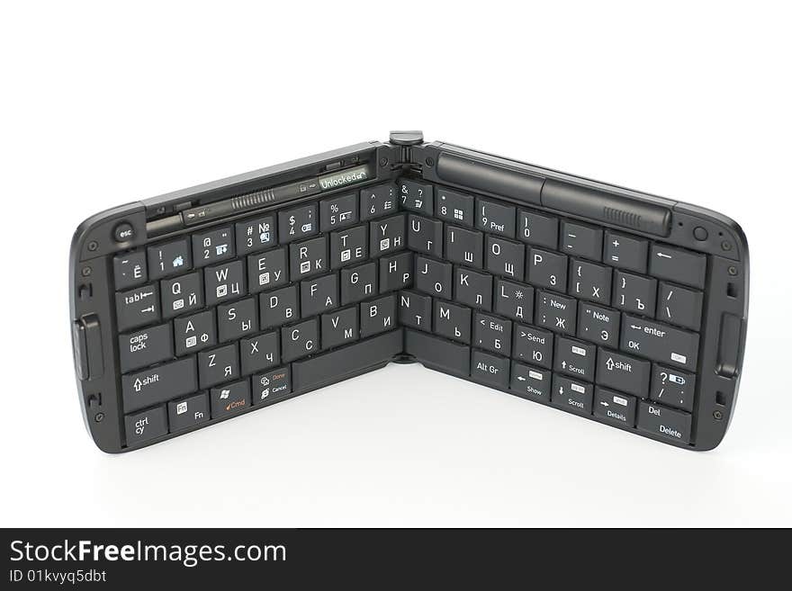 Compact black keyboard