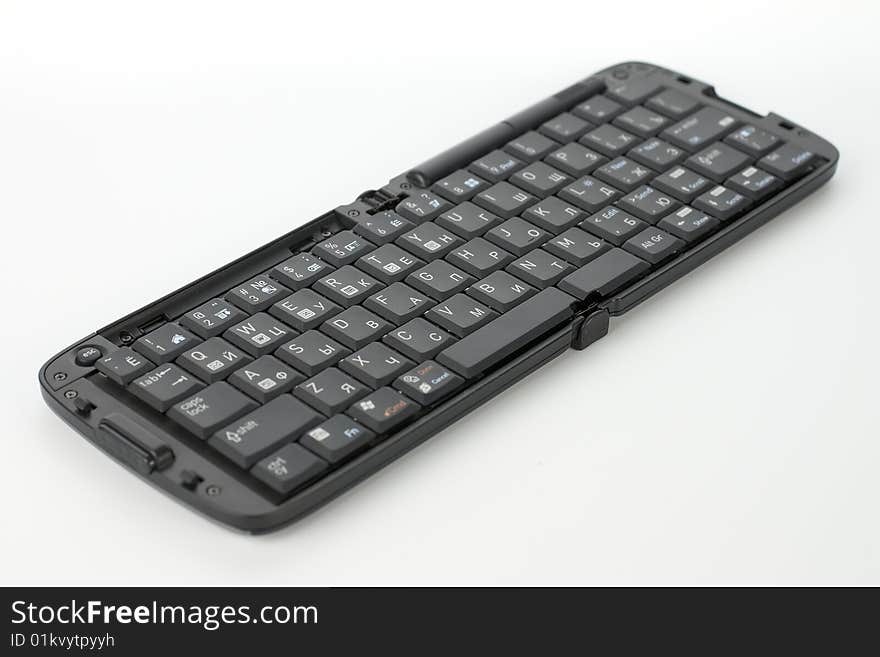 Compact black keyboard