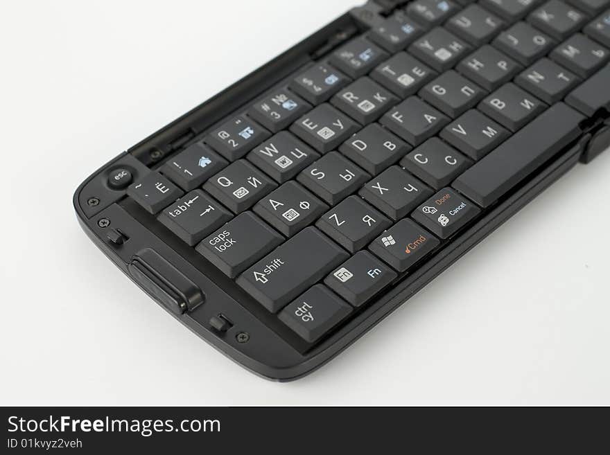 Compact black keyboard