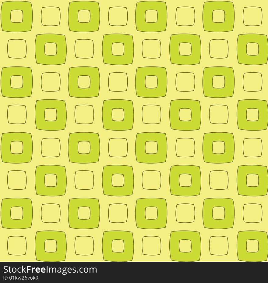 A colorful patterned design with retro squares.