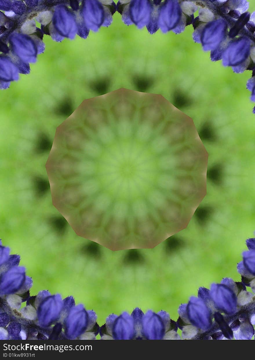 Close up of a flower altered into a kaleidoscope. Close up of a flower altered into a kaleidoscope