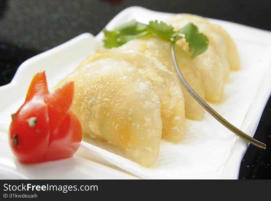 Chinese dumplings on the table