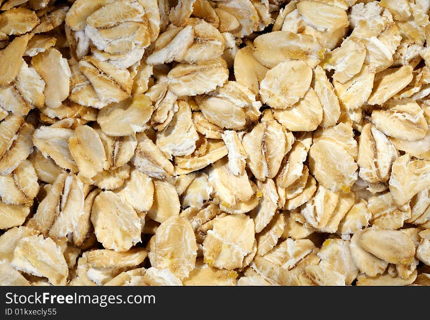 Oat-flakes, background.