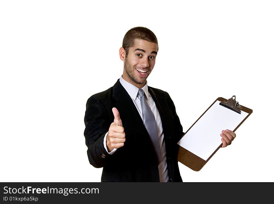 Young Man With Clipboard