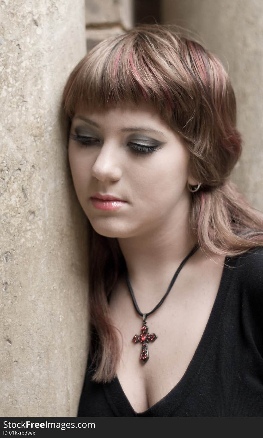 Portrait photo:the depression girl